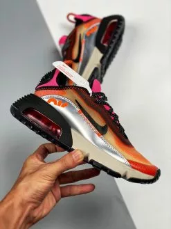 Cheap Jordan Shop -Cheap Jordan Shop 3M x Nike Air Max 2090 Orange Pink Metallic Silver On Sale 1 1