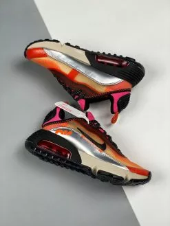 3M X Nike Air Max 2090 Orange Pink Metallic Silver On Sale -Cheap Jordan Shop 3M x Nike Air Max 2090 Orange Pink Metallic Silver On Sale 3 1