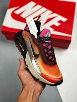 Cheap Jordan Shop 49 3M X Nike Air Max 2090 Orange Pink Metallic Silver On Sale