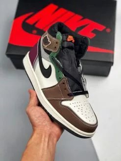 Air Jordan 1 High OG “Hand Crafted” Black/Archaeo Brown-Dark Chocolate For Sale