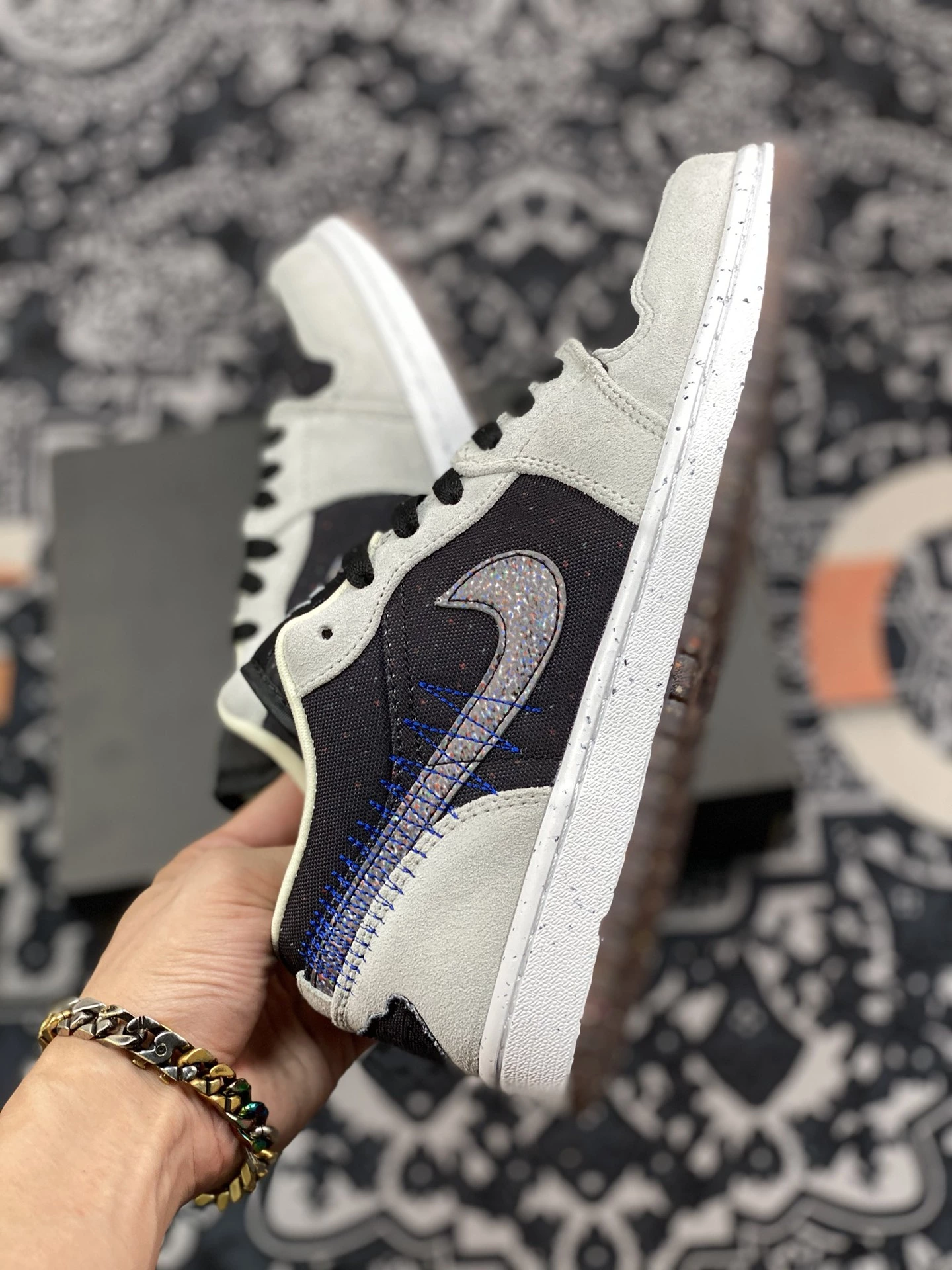 Air Jordan 1 Low ‘Crater 2021’ Grey Black For Sale 11 Air Jordan 1 Low ‘Crater 2021’ Grey Black For Sale - Image 9