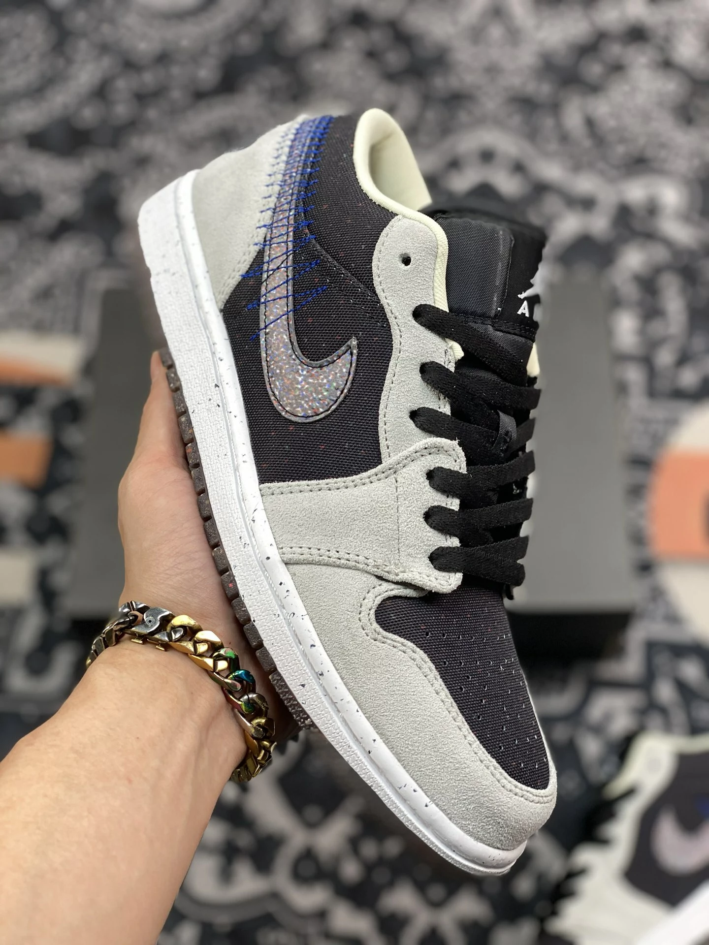 Air Jordan 1 Low ‘Crater 2021’ Grey Black For Sale 3 Air Jordan 1 Low ‘Crater 2021’ Grey Black For Sale