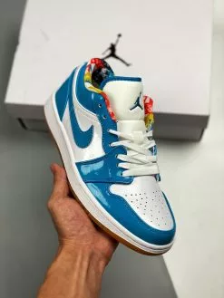 Air Jordan 1 Low Patent Leather And Gum Soles For Sale