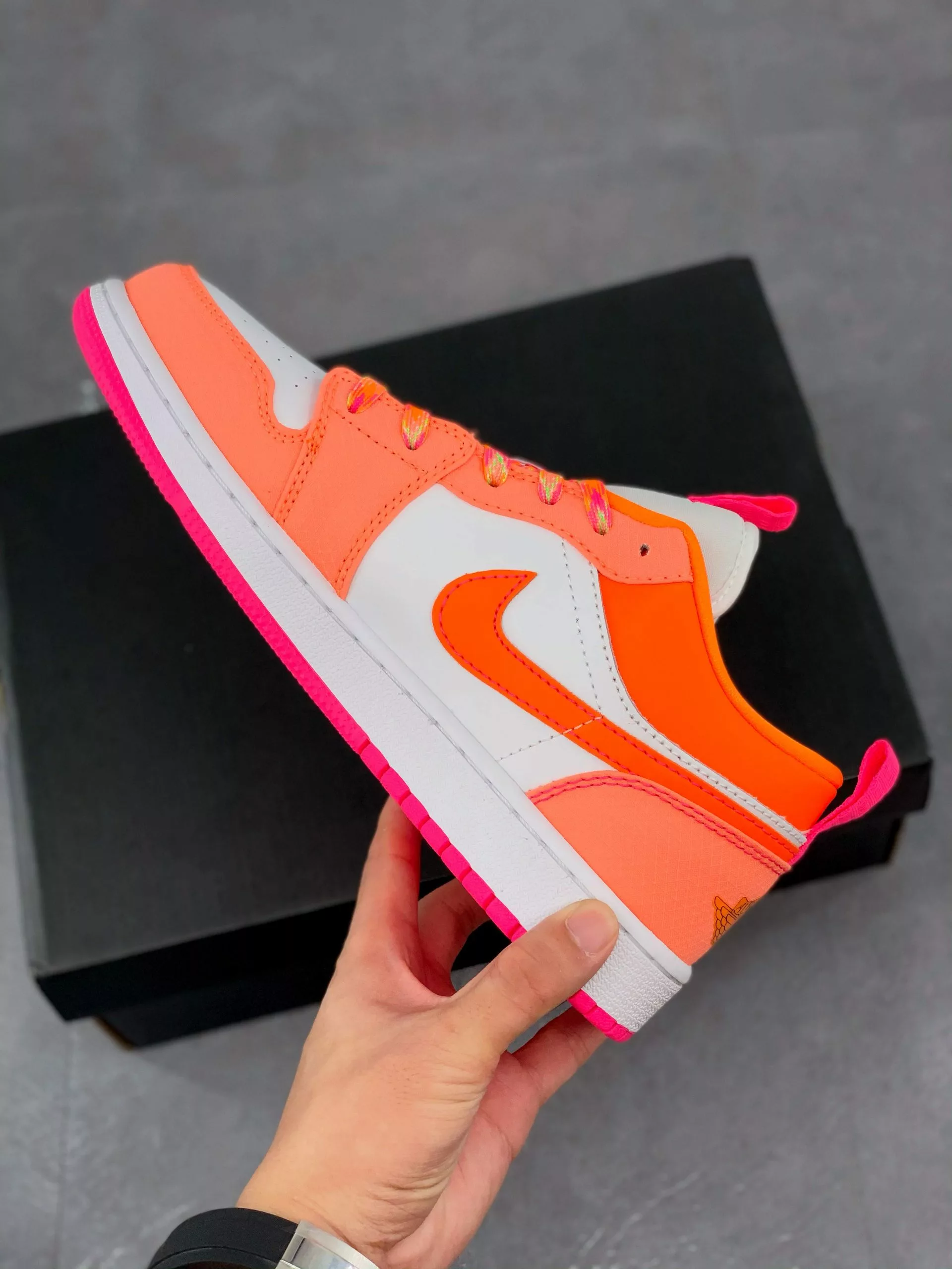 Air Jordan 1 Low Utility GS Pink White For Sale 4 Air Jordan 1 Low Utility GS Pink White For Sale - Image 2