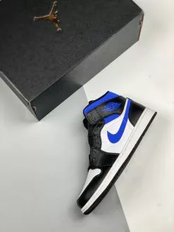 Air Jordan 1 Mid Black White Royal 554724-140 For Sale -Cheap Jordan Shop Air Jordan 1 Mid Black White Royal 554724 140 For Sale 2 1