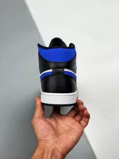 Air Jordan 1 Mid Black White Royal 554724-140 For Sale -Cheap Jordan Shop Air Jordan 1 Mid Black White Royal 554724 140 For Sale 7 1