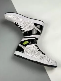 Air Jordan 1 Mid “DIY” White/Black-Volt For Sale -Cheap Jordan Shop Air Jordan 1 Mid DIY White Black Volt For Sale 3 1