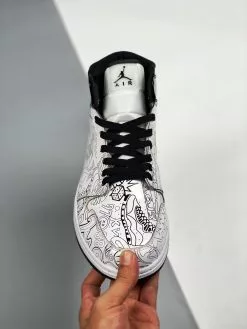 Air Jordan 1 Mid “DIY” White/Black-Volt For Sale -Cheap Jordan Shop Air Jordan 1 Mid DIY White Black Volt For Sale 5 1