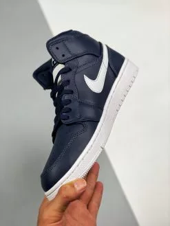 Air Jordan 1 Mid Obsidian/White-White 554724-402 For Sale -Cheap Jordan Shop Air Jordan 1 Mid Obsidian White White 554724 402 For Sale 4 1
