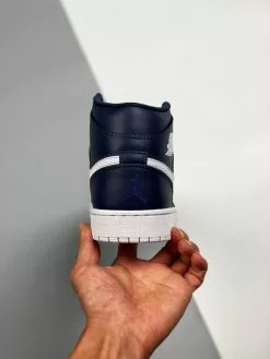 Air Jordan 1 Mid Obsidian/White-White 554724-402 For Sale -Cheap Jordan Shop Air Jordan 1 Mid Obsidian White White 554724 402 For Sale 7 1