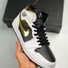 Air Jordan 1 Mid White/Black-Metallic Gold For Sale -Cheap Jordan Shop Air Jordan 1 Mid White Black Metallic Gold