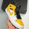 Air Jordan 1 Mid White/University Gold-Black 554724-170 For Sale -Cheap Jordan Shop Air Jordan 1 Mid White University Gold Black 554724 170 For Sale