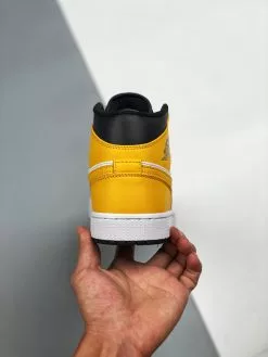 Air Jordan 1 Mid White/University Gold-Black 554724-170 For Sale -Cheap Jordan Shop Air Jordan 1 Mid White University Gold Black 554724 170 For Sale 7