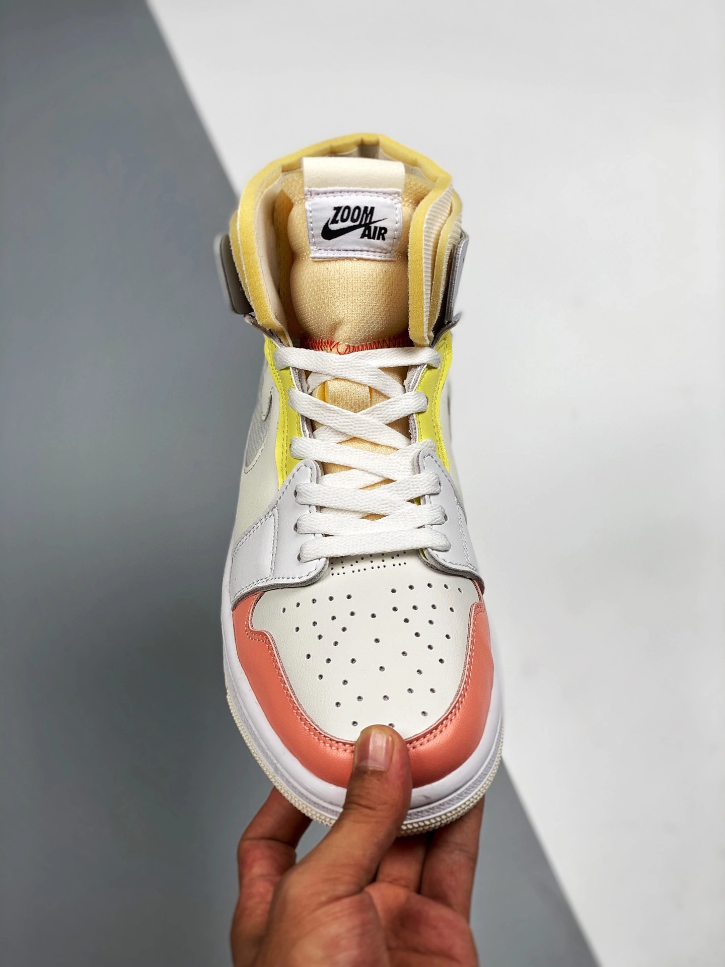 Air Jordan 1 Zoom CMFT “To My First Coach” Sail/White-Zitron For Sale 8 Air Jordan 1 Zoom CMFT “To My First Coach” Sail/White-Zitron For Sale - Image 6