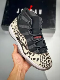 Air Jordan 11 “Animal Instinct” Black/Red-Sail-White For Sale