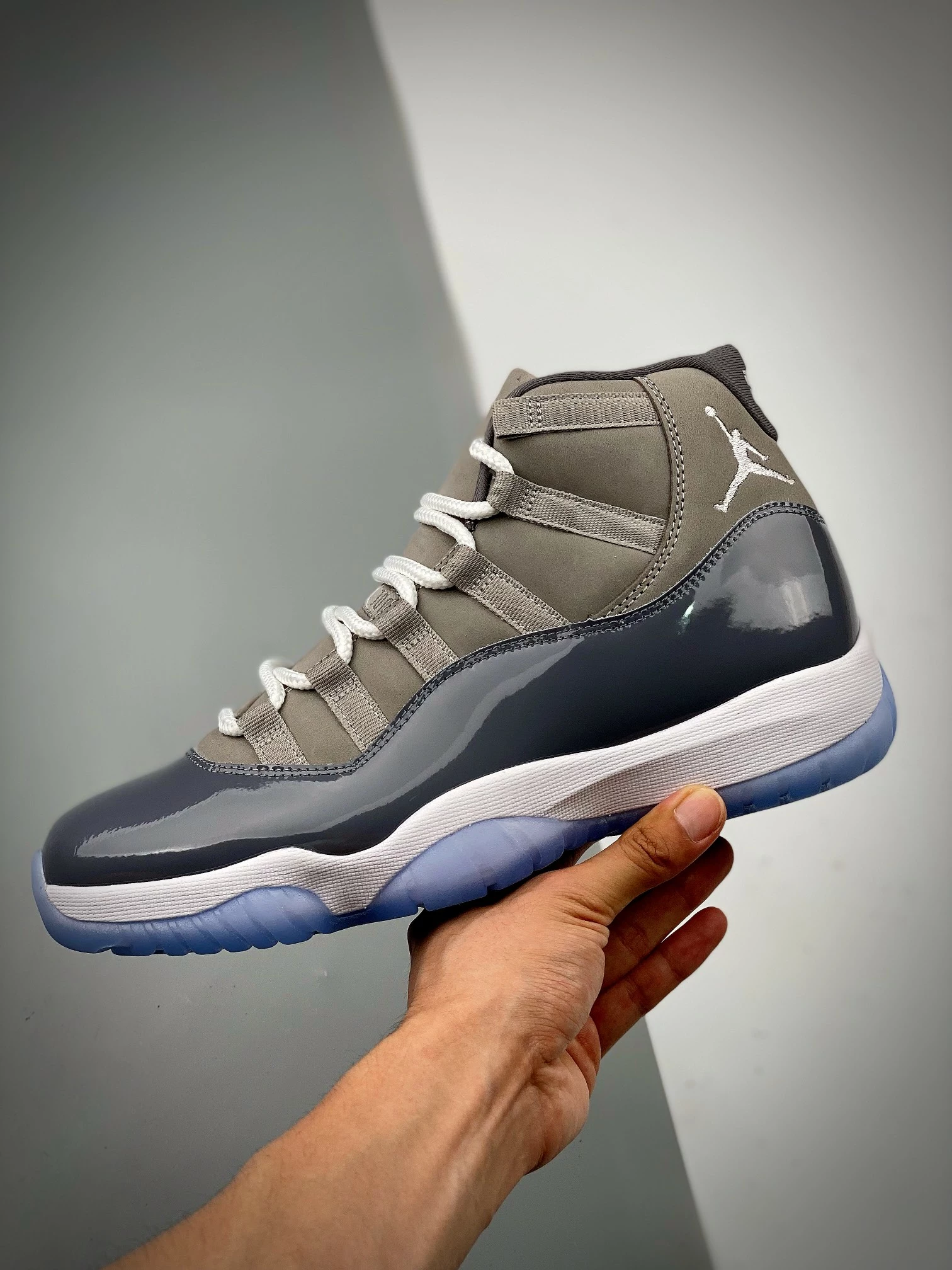 Air Jordan 11 “Cool Grey 2021” Medium Grey/White-Cool Grey CT8012-005 For Sale 9 Air Jordan 11 “Cool Grey 2021” Medium Grey/White-Cool Grey CT8012-005 For Sale - Image 8