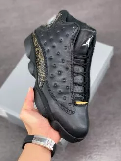 Air Jordan 13 “Gold Glitter” Black/Metallic Gold On Sale