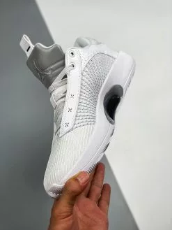 Air Jordan 35 Low White/White-Metallic Silver On Sale -Cheap Jordan Shop Air Jordan 35 Low White White Metallic Silver On Sale 4