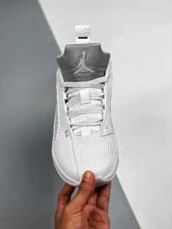 Air Jordan 35 Low White/White-Metallic Silver On Sale -Cheap Jordan Shop Air Jordan 35 Low White White Metallic Silver On Sale 5