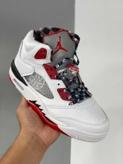 Air Jordan 5 “Quai 54” White/University Red-Black For Sale