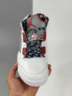 Air Jordan 5 “Quai 54” White/University Red-Black For Sale -Cheap Jordan Shop Air Jordan 5 Quai 54 White University Red Black For Sale 3