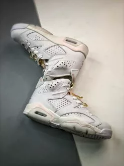 Air Jordan 6 “Gold Hoops” White/Sail/Metallic Gold/Barely Rose For Sale -Cheap Jordan Shop Air Jordan 6 Gold Hoops White Sail Metallic Gold Barely Rose 3