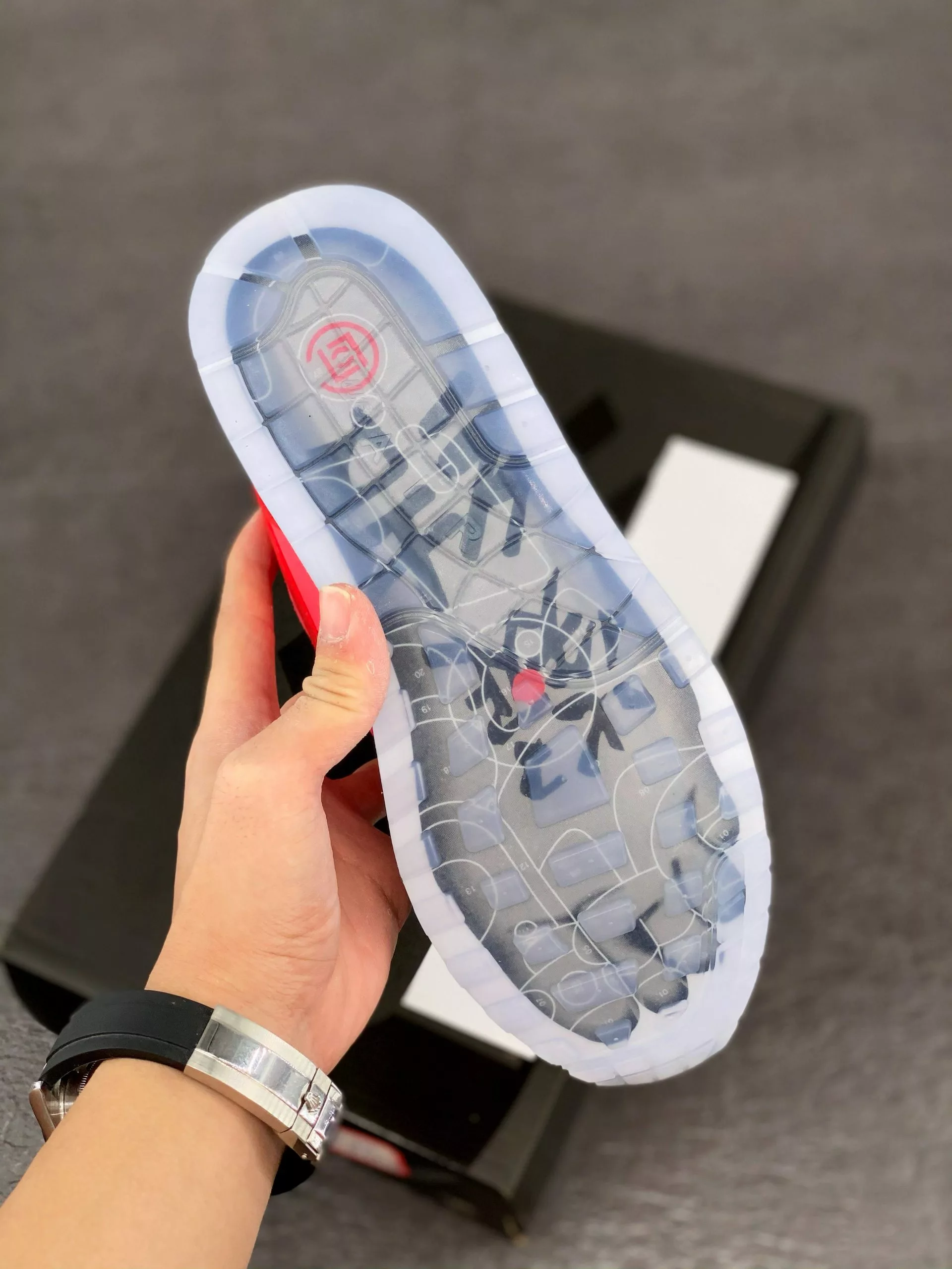 Nike Air Max 97 Clot X Nike Air Max 1 K.O.D. Solar Red/University Red-Cool Grey For Sale 8 Nike Air Max 97 Clot X Nike Air Max 1 K.O.D. Solar Red/University Red-Cool Grey For Sale - Image 7