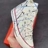 Converse Chuck 70 Hi Paint-Splattered Egret For Sale