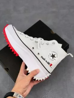 Converse Run Star Hike High ‘Made With Love White’ For Sale -Cheap Jordan Shop Converse Run Star Hike High Made With Love White For Sale 2