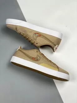 Nike Huarache Daan Van Der Linden X Nike SB Blazer Court Brown For Sale -Cheap Jordan Shop Daan Van Der Linden x Nike SB Blazer Court Brown For Sale 3
