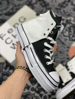 Feng Chen Wang X Converse Chuck 70 High 2-in-1 Ivory Black For Sale