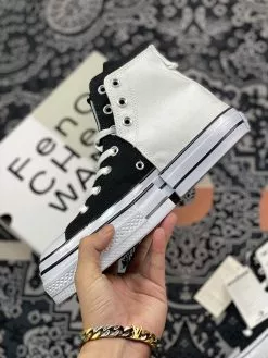 Feng Chen Wang X Converse Chuck 70 High 2-in-1 Ivory Black For Sale -Cheap Jordan Shop Feng Chen Wang x Converse Chuck 70 High 2 in 1 Ivory Black For Sale 3