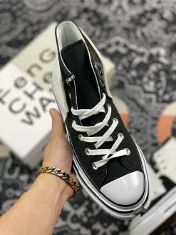 Feng Chen Wang X Converse Chuck 70 High 2-in-1 Ivory Black For Sale -Cheap Jordan Shop Feng Chen Wang x Converse Chuck 70 High 2 in 1 Ivory Black For Sale 5