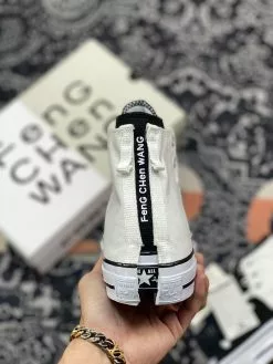 Feng Chen Wang X Converse Chuck 70 High 2-in-1 Ivory Black For Sale -Cheap Jordan Shop Feng Chen Wang x Converse Chuck 70 High 2 in 1 Ivory Black For Sale 6
