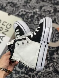 Feng Chen Wang X Converse Chuck 70 High 2-in-1 Ivory Black For Sale -Cheap Jordan Shop Feng Chen Wang x Converse Chuck 70 High 2 in 1 Ivory Black For Sale 8
