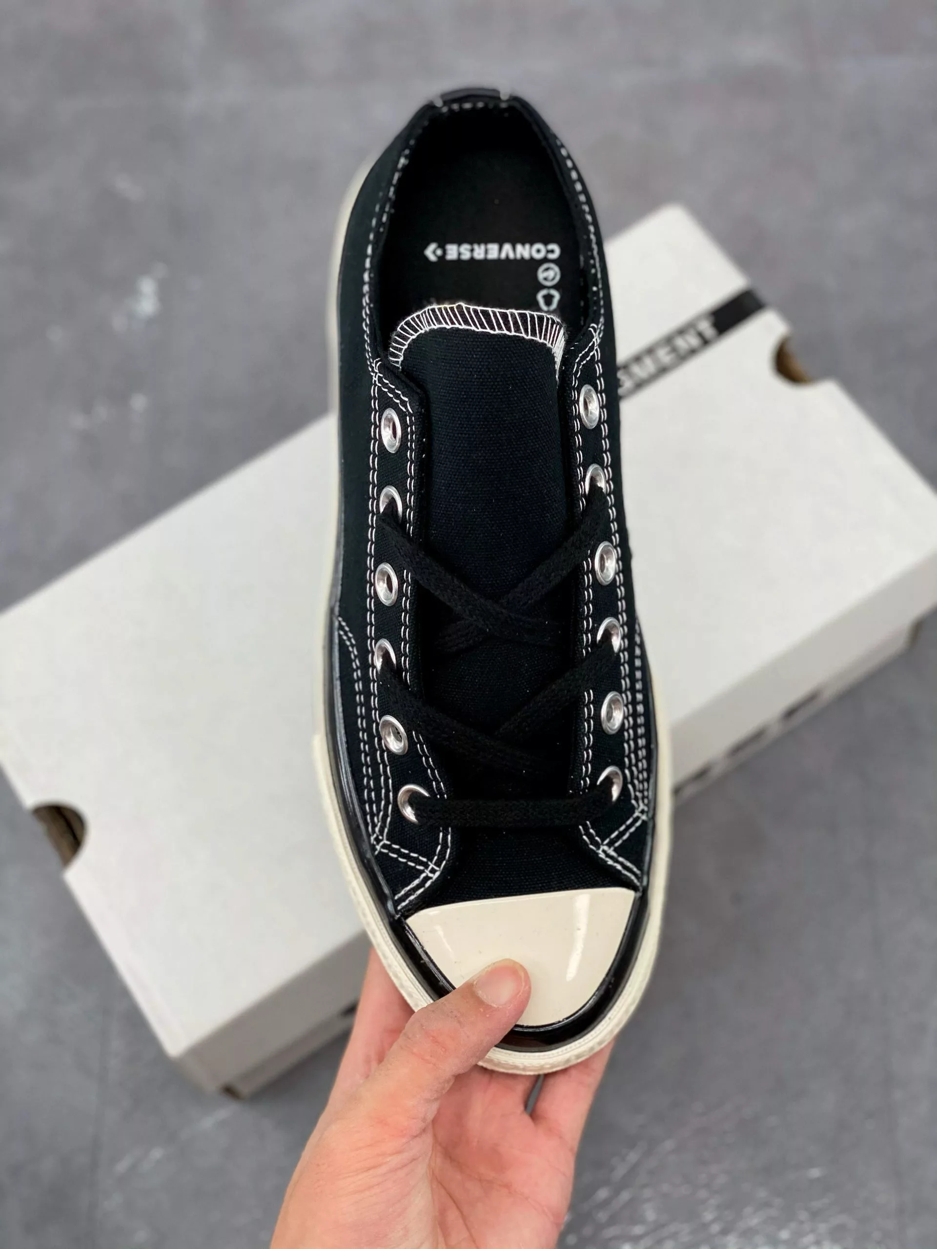 Fragment Design X Moncler X Converse Chuck 70 Black For Sale 5 Fragment Design X Moncler X Converse Chuck 70 Black For Sale - Image 3