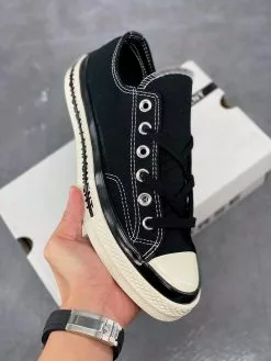 Fragment Design X Moncler X Converse Chuck 70 Black For Sale