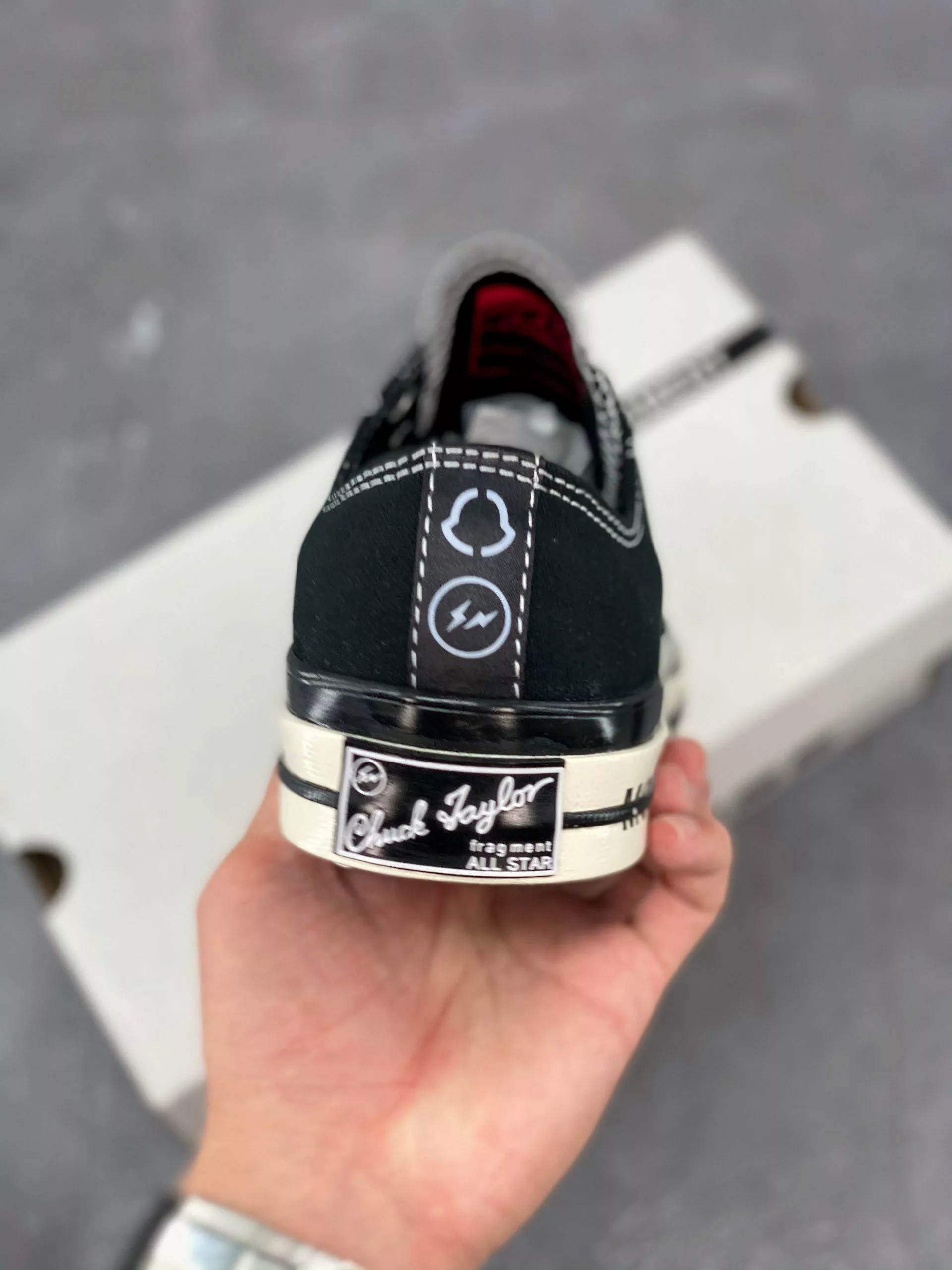 Fragment Design X Moncler X Converse Chuck 70 Black For Sale 7 Fragment Design X Moncler X Converse Chuck 70 Black For Sale - Image 5