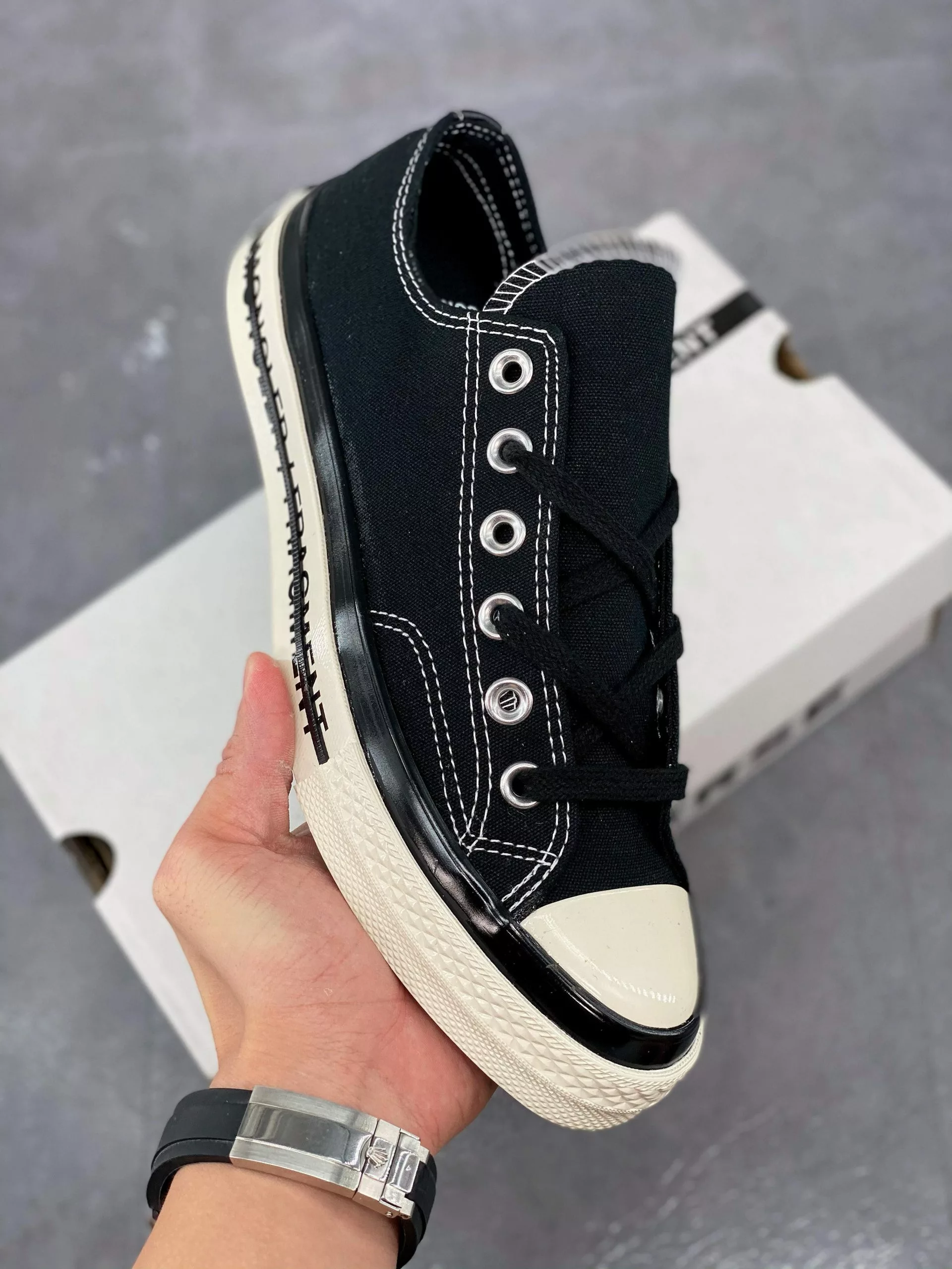 Fragment Design X Moncler X Converse Chuck 70 Black For Sale 3 Fragment Design X Moncler X Converse Chuck 70 Black For Sale