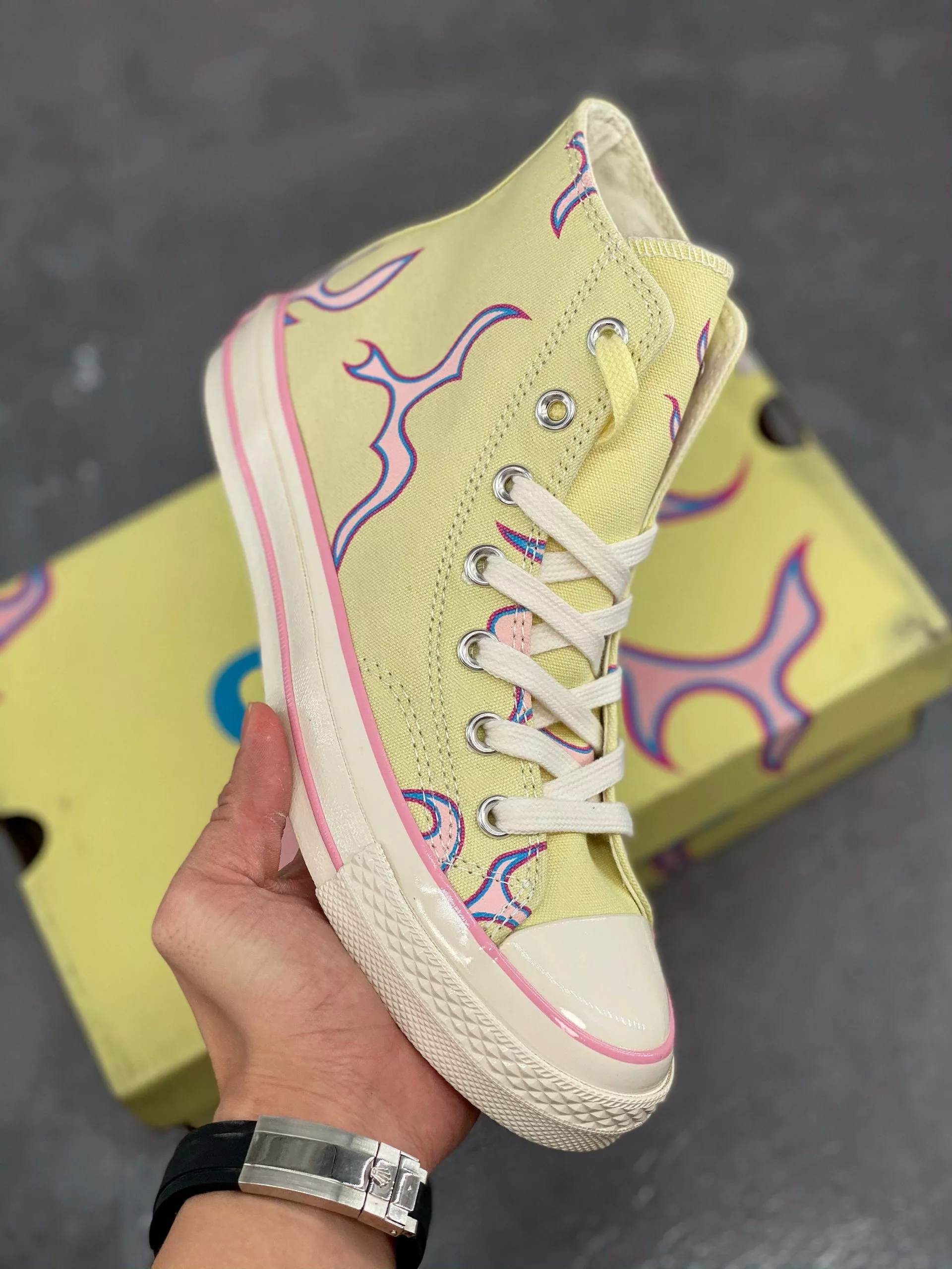 Golf Le Fleur X Converse Chuck 70 Yellow Flame 172398C For Sale 3 Golf Le Fleur X Converse Chuck 70 Yellow Flame 172398C For Sale
