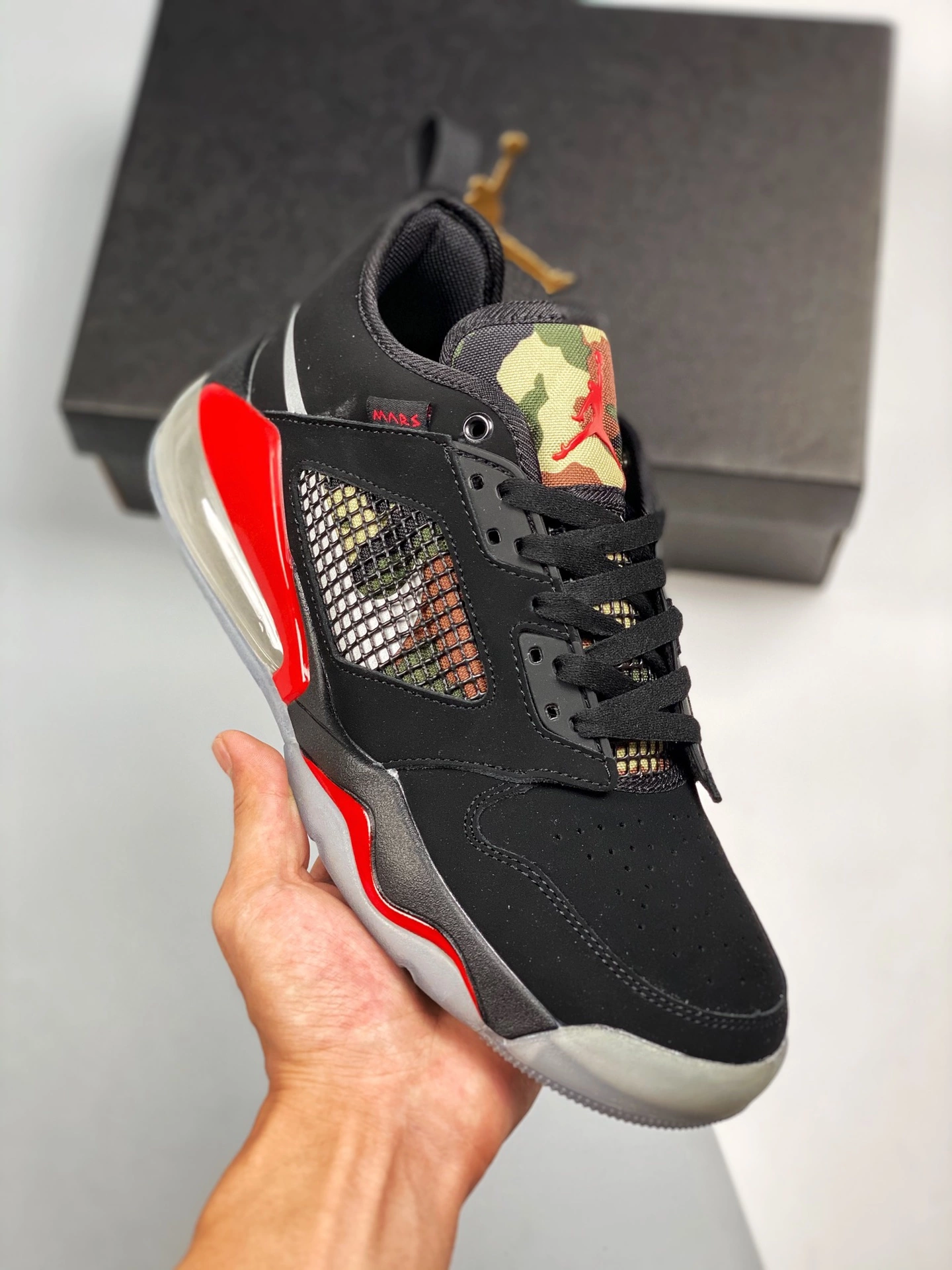 Jordan Mars 270 Low “Camo” Black Red CK1196-008 For Sale 3 Jordan Mars 270 Low “Camo” Black Red CK1196-008 For Sale