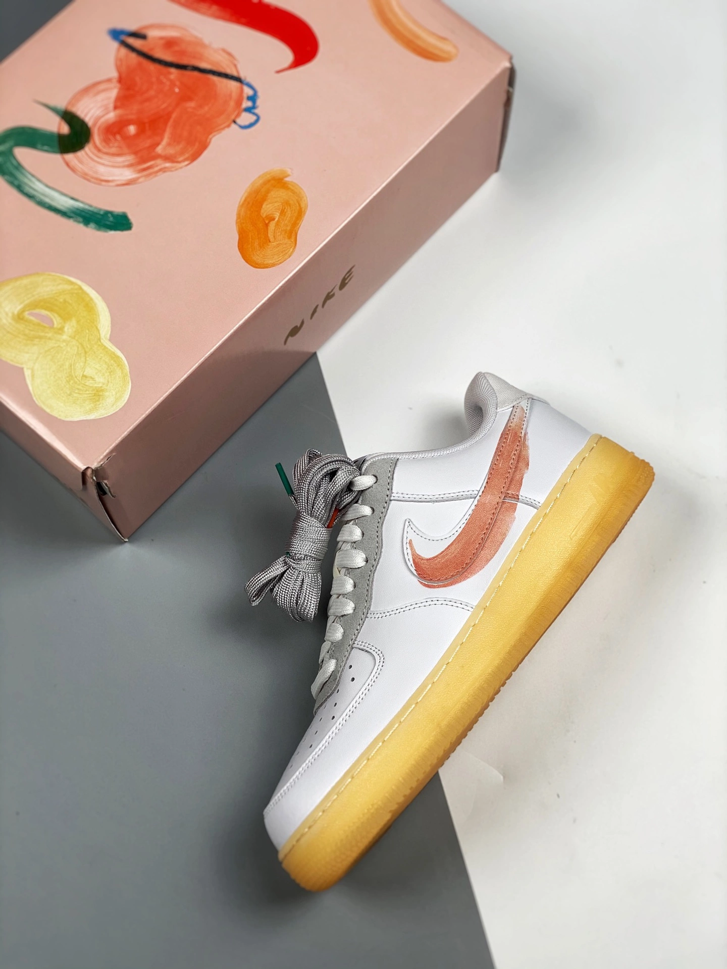 Mayumi Yamase X Nike Air Force 1 Flyleather White For Sale 4 Mayumi Yamase X Nike Air Force 1 Flyleather White For Sale - Image 2