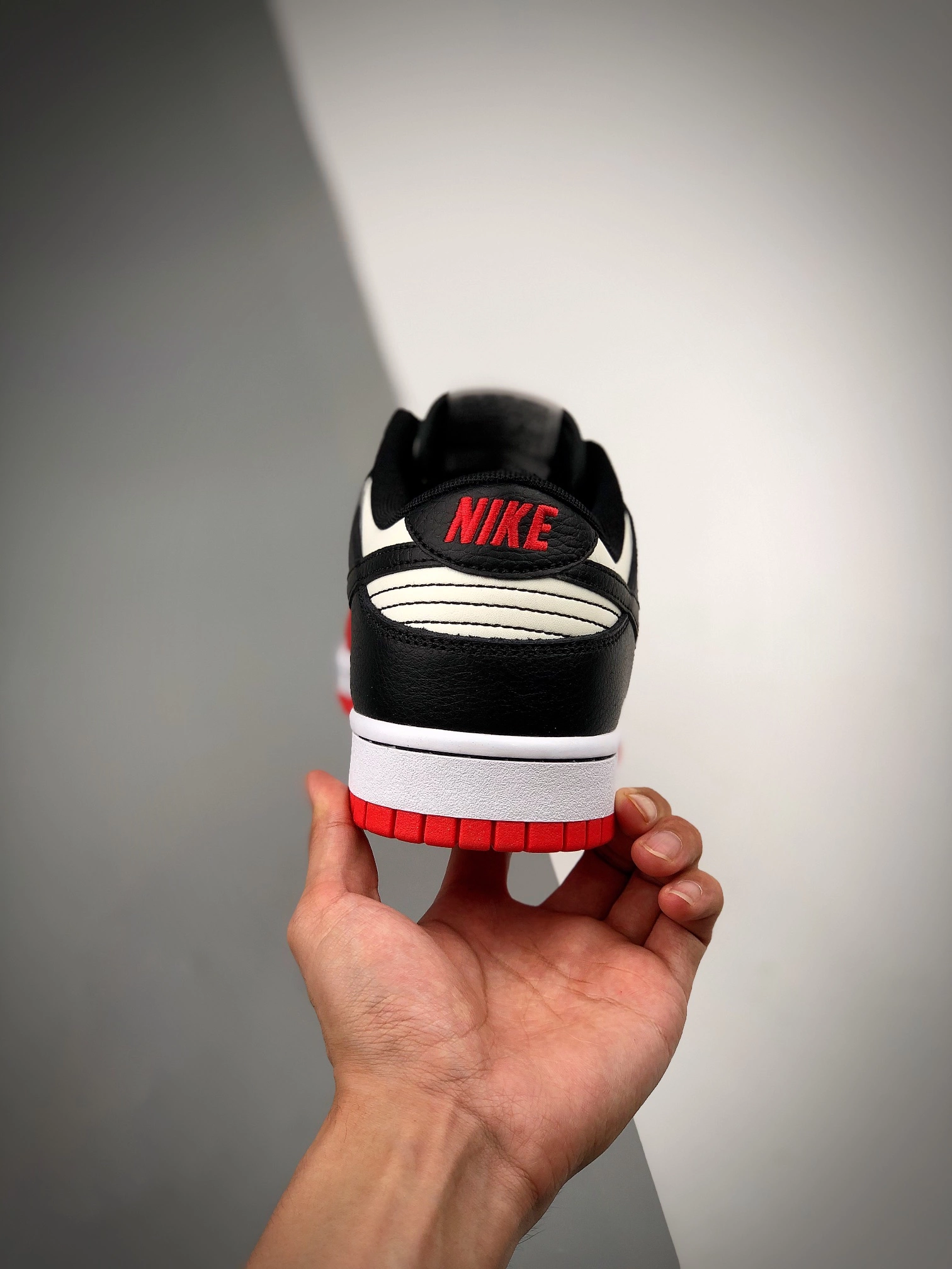 Nike SB Dunk NBA X Nike Dunk Low EMB ‘Chicago’ Sail/Black-Chile Red For Sale 6 Nike SB Dunk NBA X Nike Dunk Low EMB ‘Chicago’ Sail/Black-Chile Red For Sale - Image 4