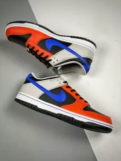 Nike SB Dunk NBA X Nike Dunk Low EMB “Knicks” Black/Racer Blue-Grey Fog-Orange For Sale -Cheap Jordan Shop NBA x Nike Dunk Low EMB Knicks Black Racer Blue Grey Fog Orange 3
