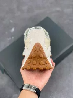 New Balance 327 Timberwolf/Green For Sale -Cheap Jordan Shop New Balance 327 Timberwolf Green For Sale 4