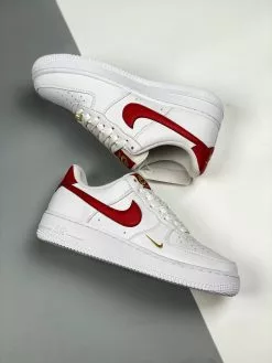 Nike Air Force 1 ’07 Essential White Gym Red CZ0270-104 For Sale -Cheap Jordan Shop Nike Air Force 1 07 Essential White Gym Red CZ0270 104 For Sale 4