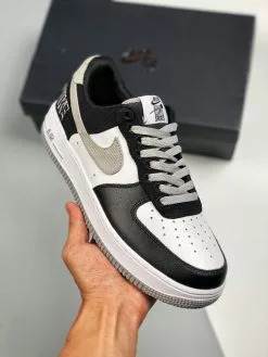 Nike Air Force 1 EMB Black/Fat Silver-White-Pine Green For Sale