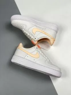 Nike Air Force 1 GS ‘White Hyper Crimson’ For Sale -Cheap Jordan Shop Nike Air Force 1 GS White Hyper Crimson For Sale 3