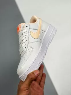 Nike Air Force 1 GS ‘White Hyper Crimson’ For Sale -Cheap Jordan Shop Nike Air Force 1 GS White Hyper Crimson For Sale 4