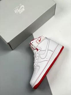 Nike Air Force 1 High White/Red CV1753-100 For Sale -Cheap Jordan Shop Nike Air Force 1 High White Red CV1753 100 For Sale 2